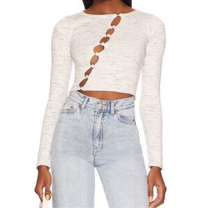 Superdown button sweater